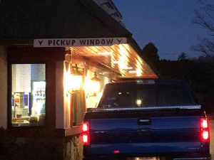 The Italian Restaurant offers takeout and drive up window